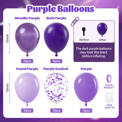 awenztech dark purple 12in balloons add depth to weddings and baby showers