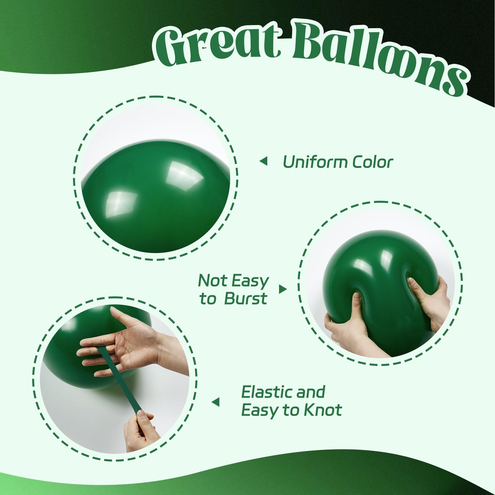 Awenztech included glue dots and ribbons simplify quick balloon assembly.