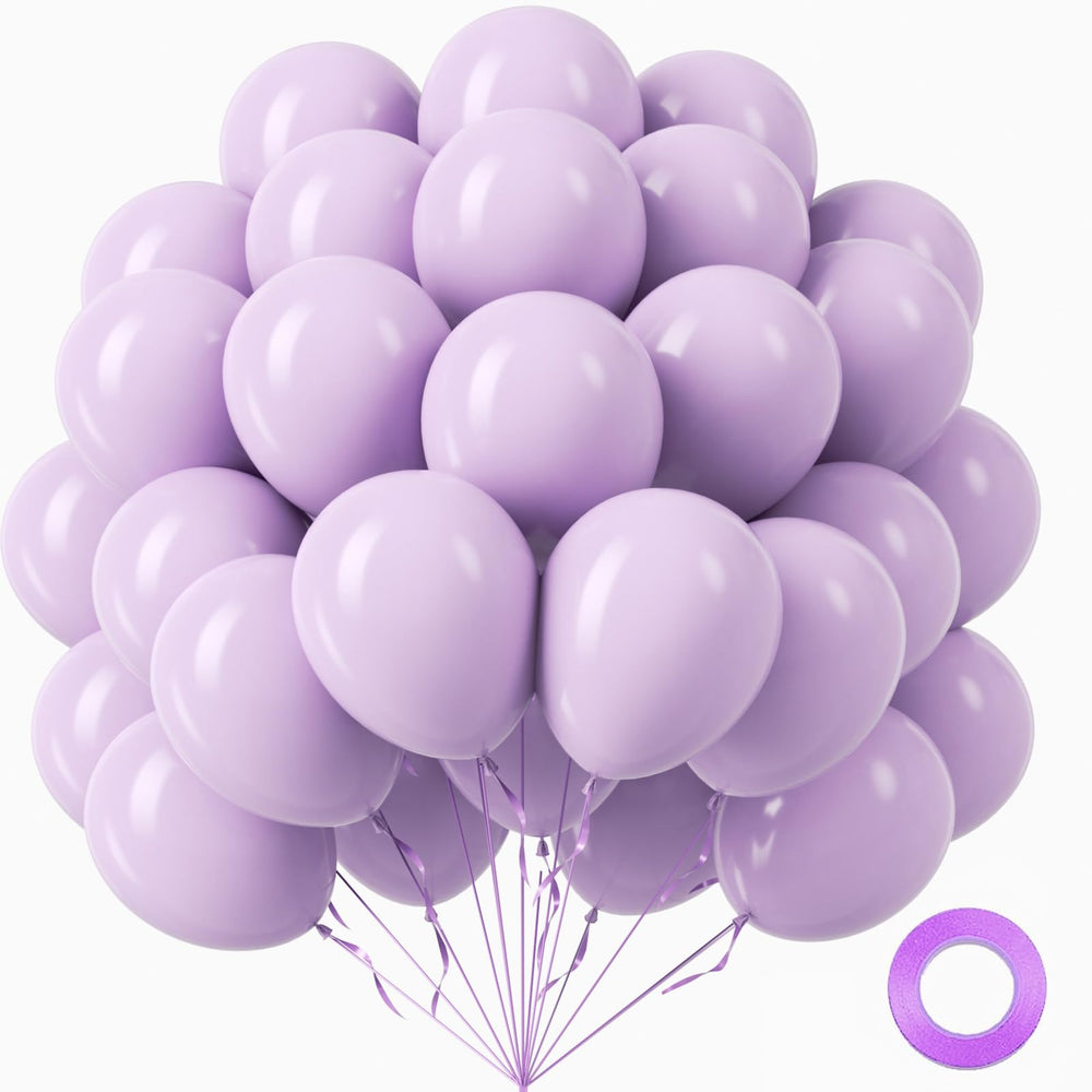 Awenztech light purple balloons 12 inch pack for vibrant, affordable party decor.