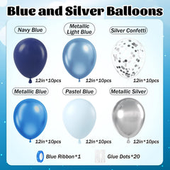 Awenztech metallic blue balloon close-up showing rich color and durability.