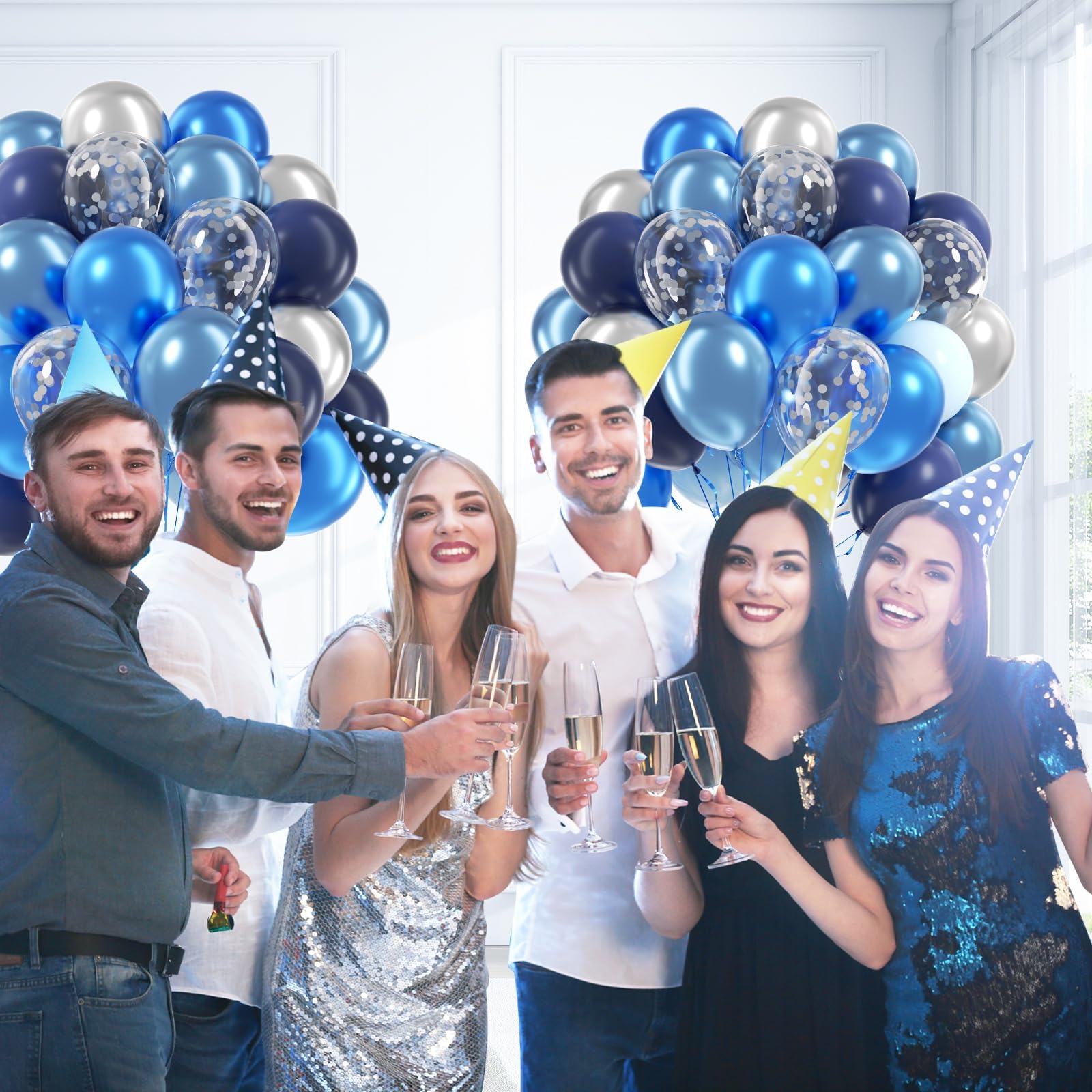 Awenztech navy blue balloon ideal for formal party decorations.