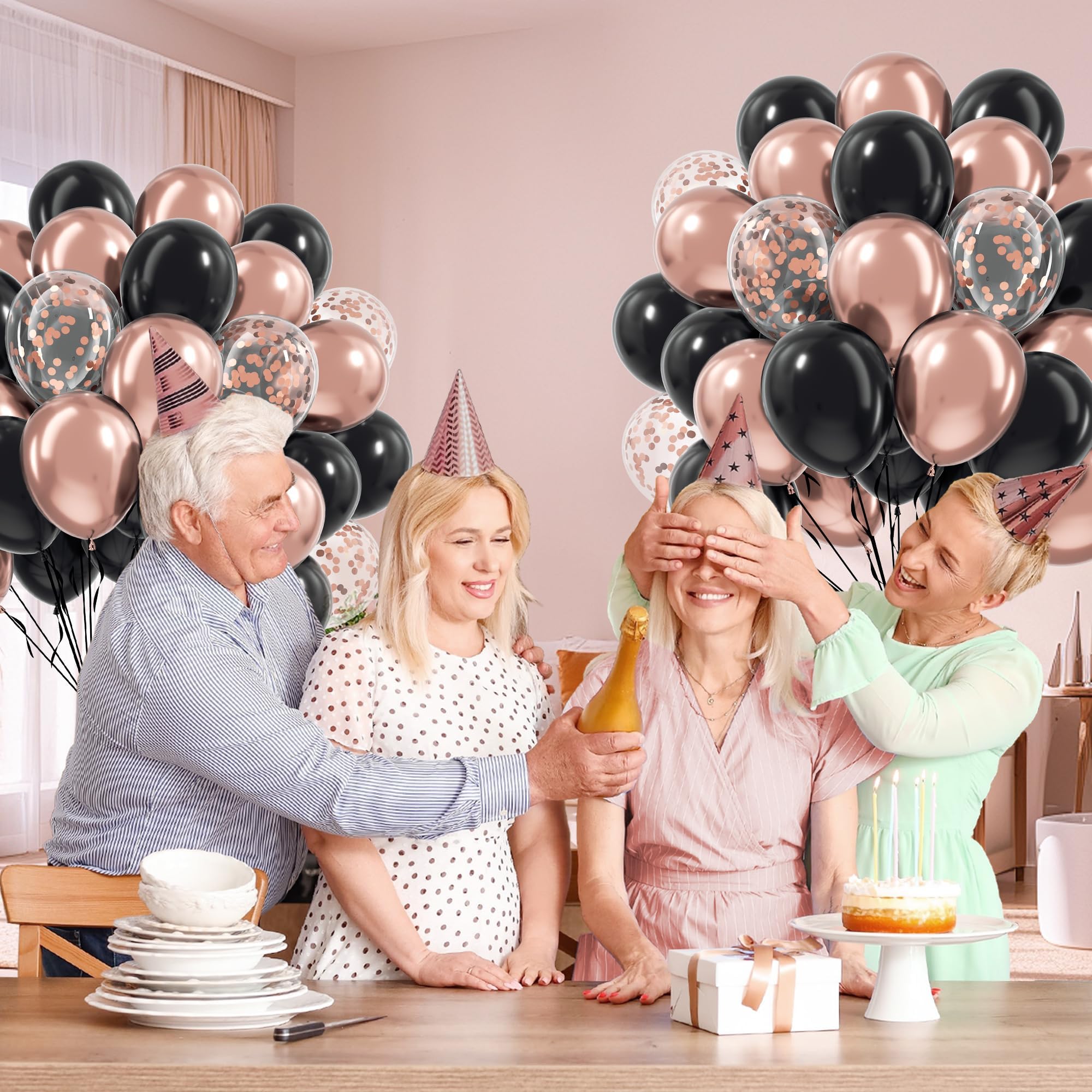 Awenztech party backdrop idea with balloons for photos