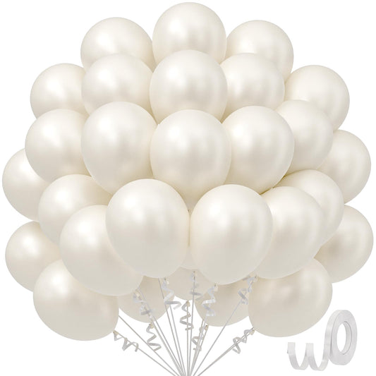 awenztech Pearl Balloons 12in pack 50 for vibrant wedding and party decor.