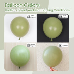 Awenztech sage-green balloon garland kit in one decor solution.