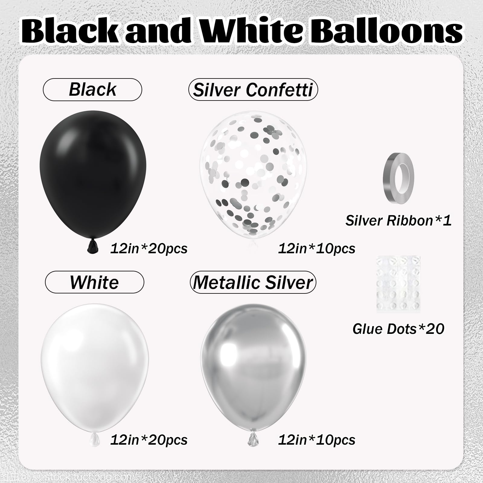 Awenztech white balloons 12inch for clean, elegant wedding or baby shower displays