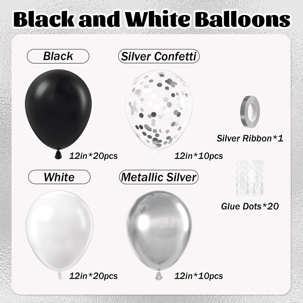 Awenztech white balloons 12inch for clean, elegant wedding or baby shower displays