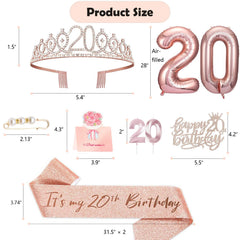 Awfrky rose gold cake topper adds sparkling height to celebration cakes