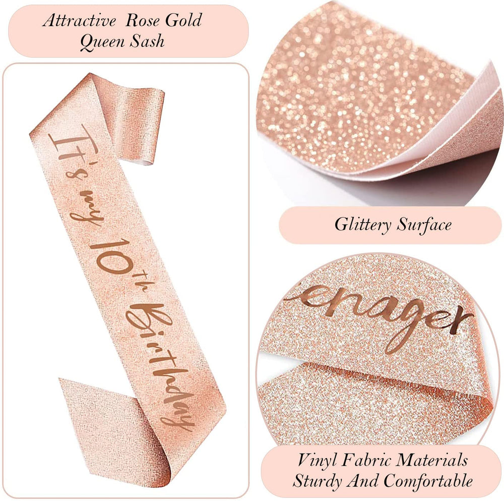 Awfrky pearl pin adds a charming accent to the sash.