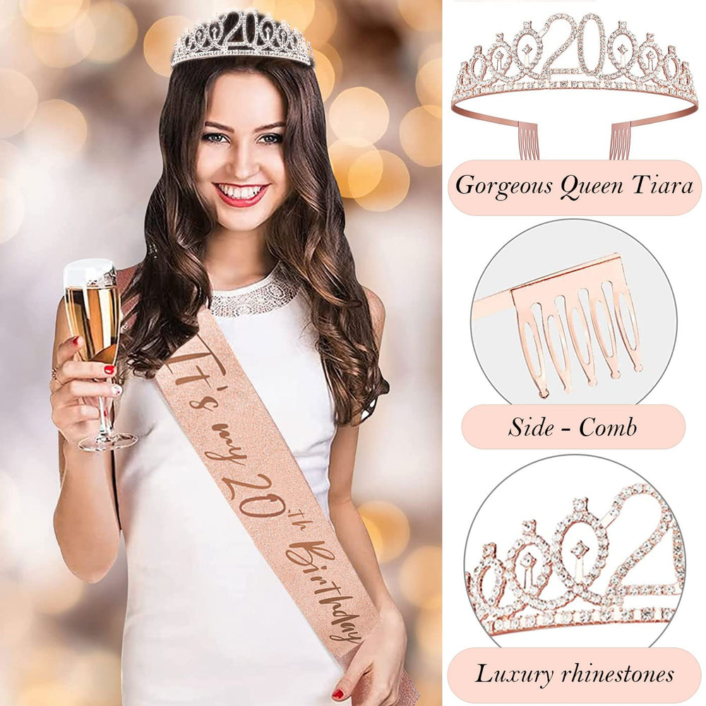 Awfrky rose gold 20th candles provide long burn time and minimal smoke