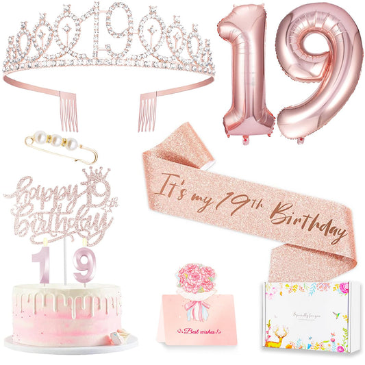 Awfrky rose gold crown with hair combs for secure fit and festive shine.