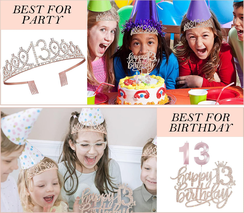 Awfrky rose gold 13 balloons in large 28-inch size