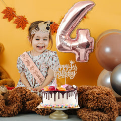 Awfrky complete rose gold party set creates a coordinated birthday vibe
