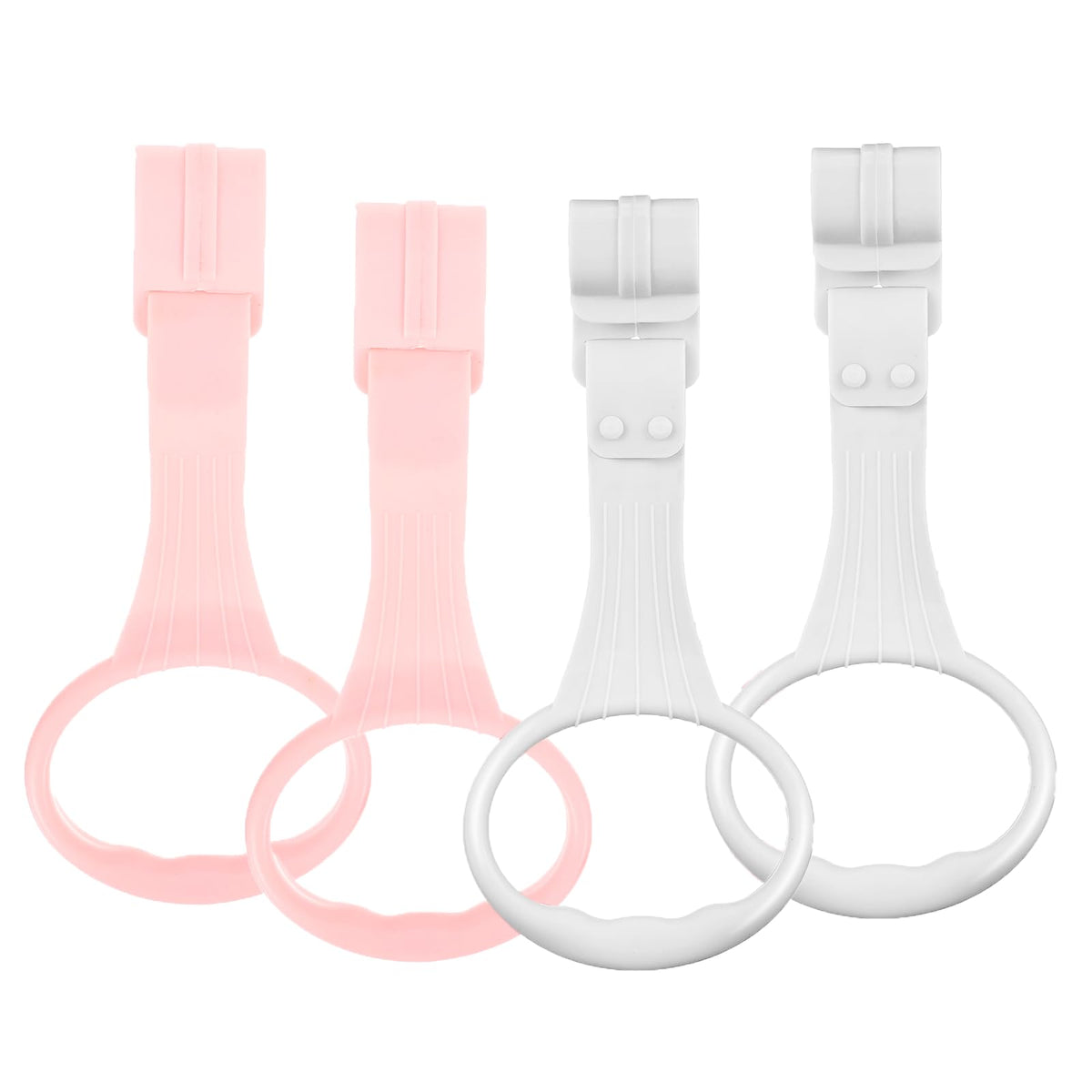 Awleynz pull-up ring on playpen for stable standing support.