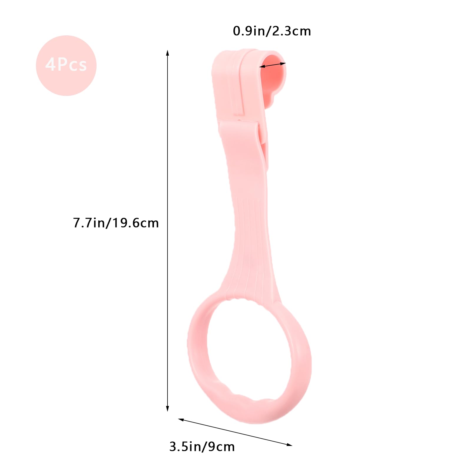 Pink Awleynz ring with soft grip for tiny hands.