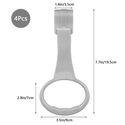 Awleynz pink playpen pull-up rings in use support tiny hands