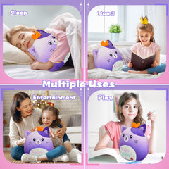 AWNOGKUE cat plush arrives vacuum-packed and re-fluffs quickly