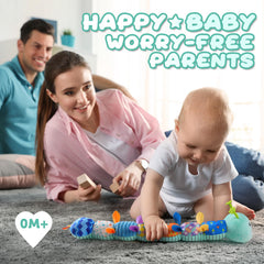 AWOTOY caterpillar toy height scale helps parents track growth during daily routines.