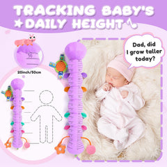 AWOTOY caterpillar teether plush design eases teething discomfort.