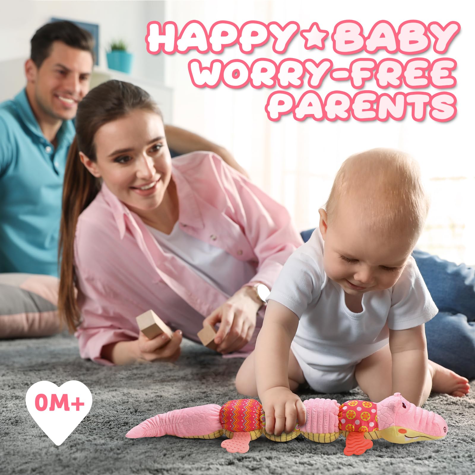 AWOTOY crocodile musical toy pink gift-ready packaging signals a thoughtful present.