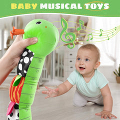AWOTOY mirrored tummy time toy encourages head lift and neck strength.