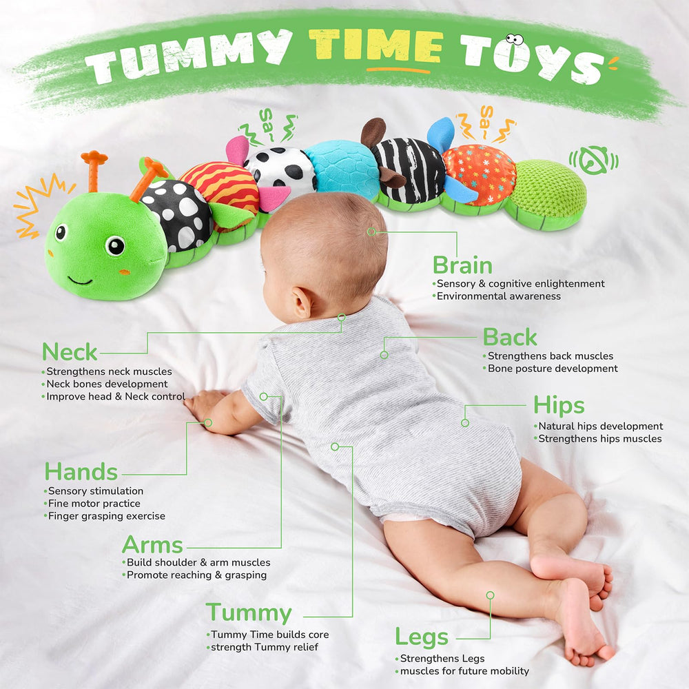 AWOTOY sensory crinkle wings stimulate touch and visual tracking during play.