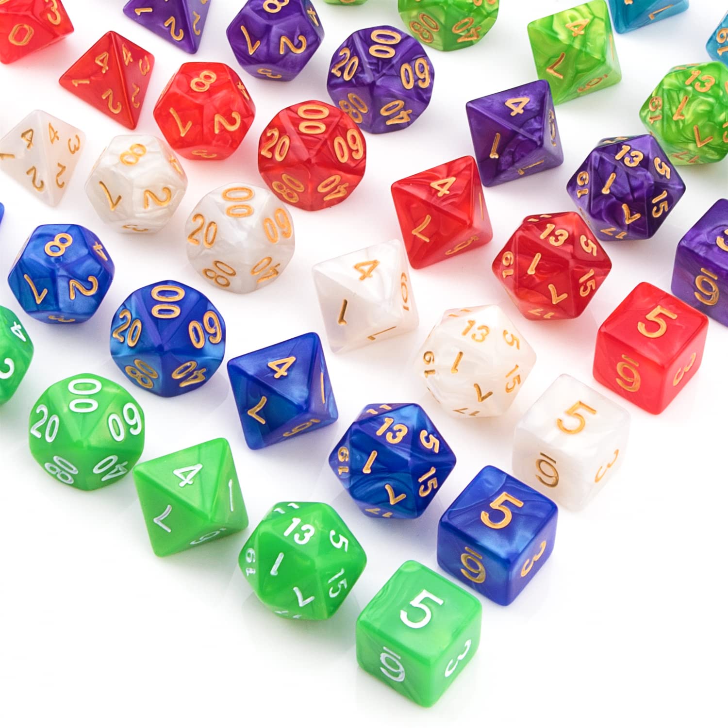 Awpeye ten small pouches keep dice organized for quick setup.