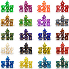 Awpeye gold-lettered dice enhance readability during gameplay