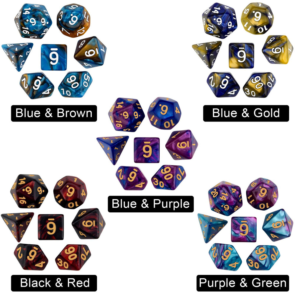 Awpeye dice with black flannel bag for easy storage and transport