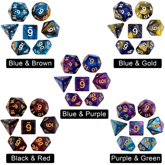 Awpeye dice with black flannel bag for easy storage and transport