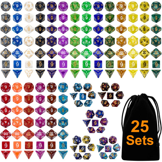 Awpeye DND dice set in vibrant colors for smooth rolling