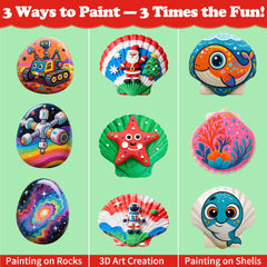 Awsoo acrylic-paints-glow-paint bundle for day and glow time artwork