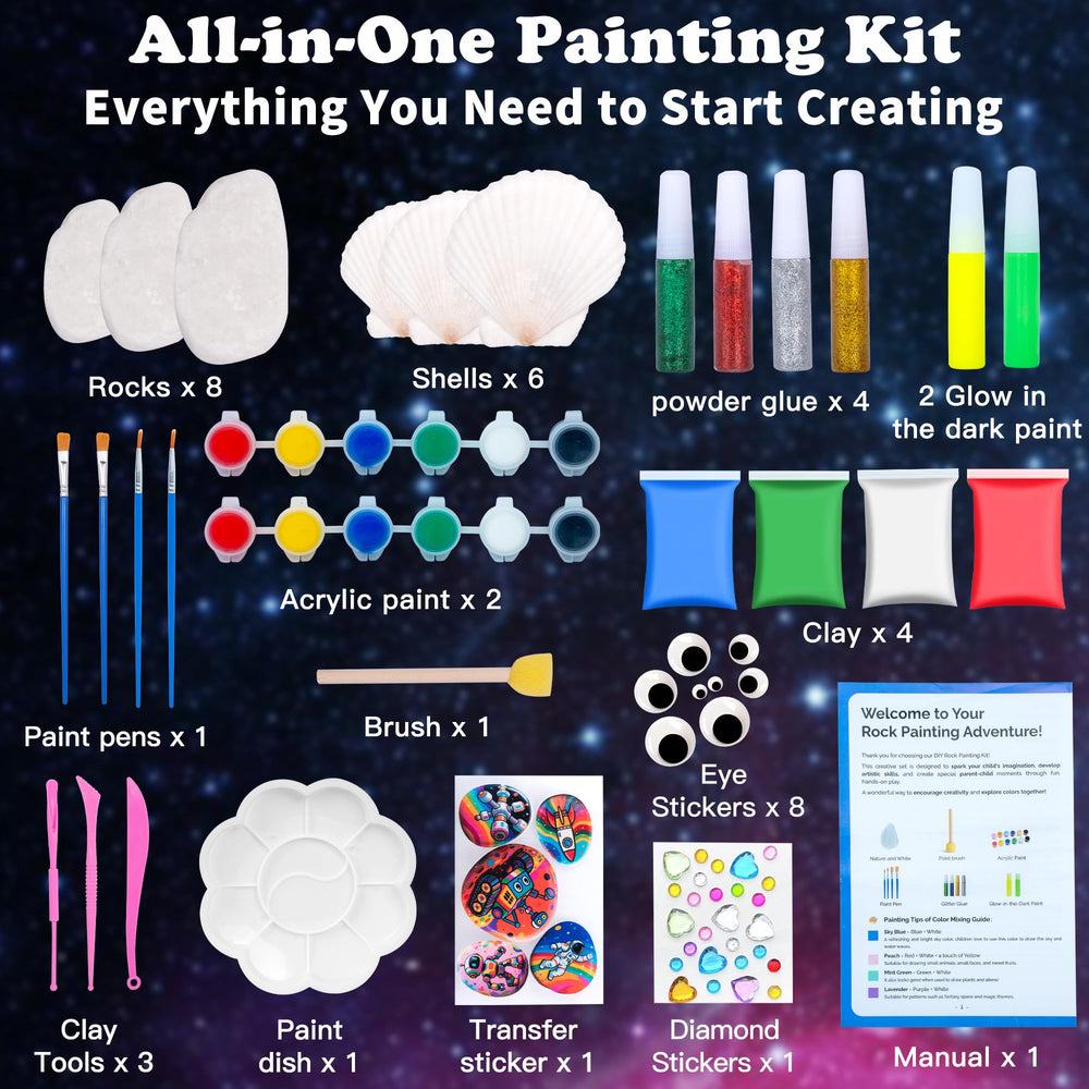 Awsoo brushes-stickers-clay kit enables textured details and finishing touches