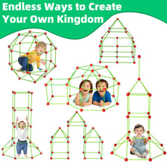Awsoo fort-building-kit connectors for quick, sturdy builds during rainy-day play