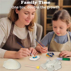 Awsoo seashells-rock-painting supplies inspire marine-inspired crafts for curious kids