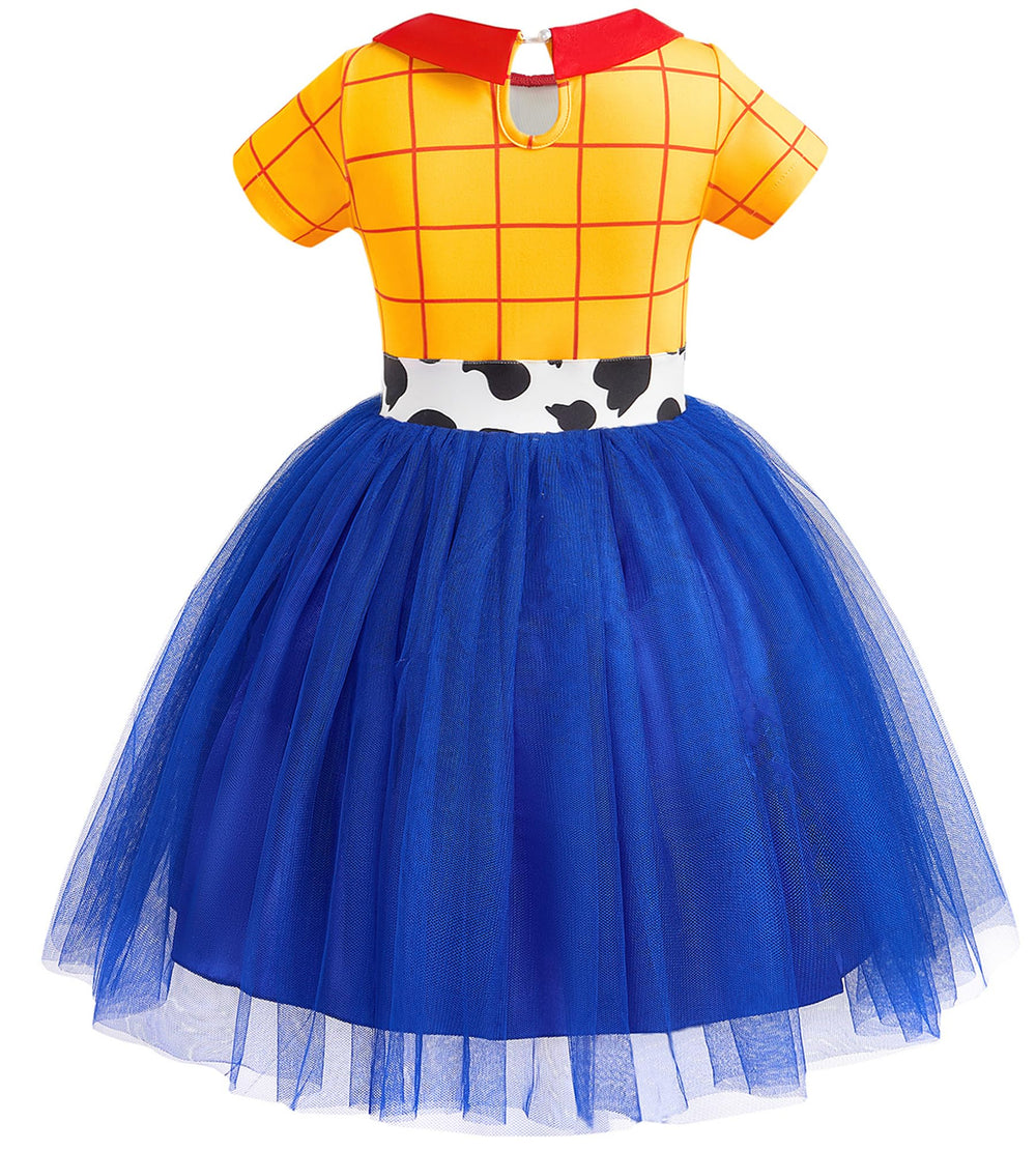 Axaxa Jessie cowgirl hat included for authentic costume looks and role play.