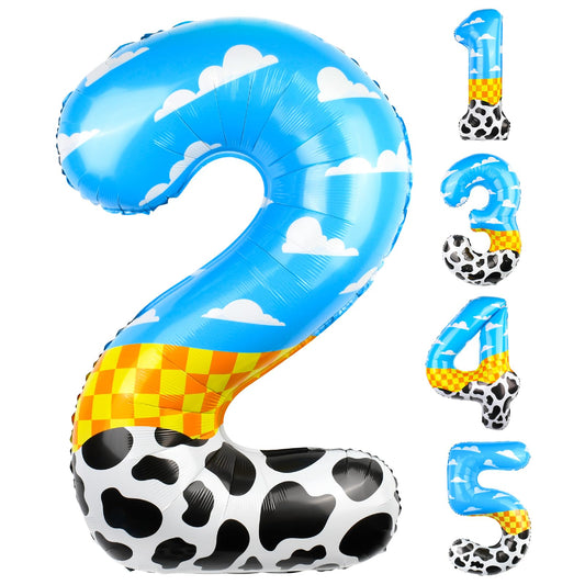 AXBMM 40-inch blue cloud balloon for dramatic party centerpiece