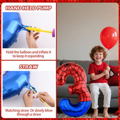 AXBMM 40-inch spider balloon number 6 for striking wall or stage accents.