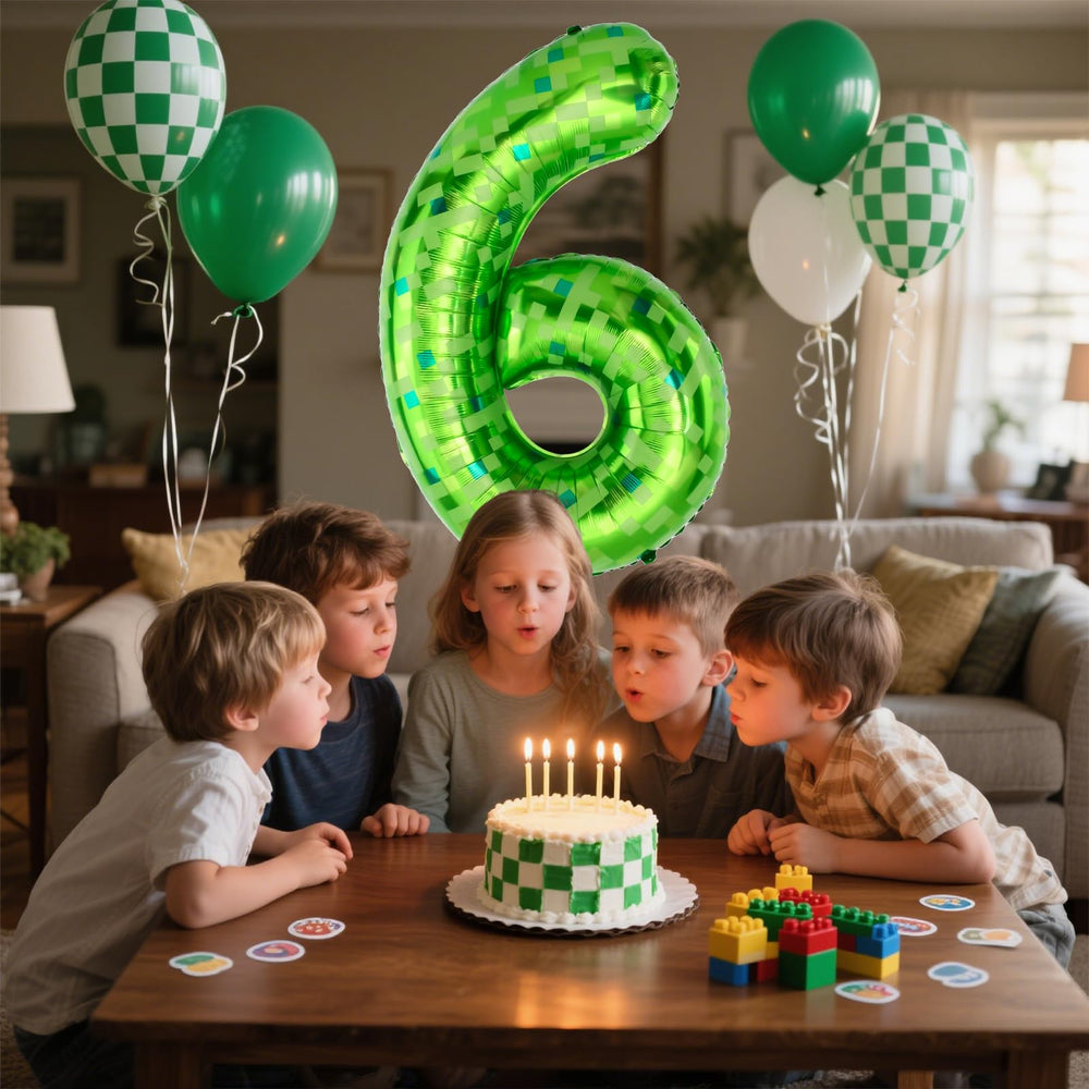 AXBMM 40-inch number 6 balloon, durable foil for memorable events.