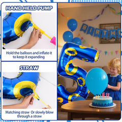 AXBMM Number 5 balloon inflates quickly and self-seals for easy setup