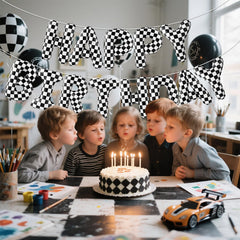 AXBMM Party scene shows a ready-to-celebrate space for boys.