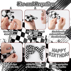 AXBMM Racing Cars balloons feature crisp patterns for vibrant, kid-friendly decor.