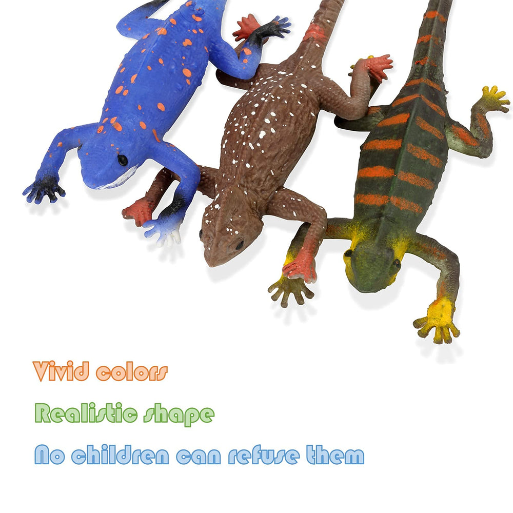 Axbotoy rhino iguana figurine shows vivid color-change effects.