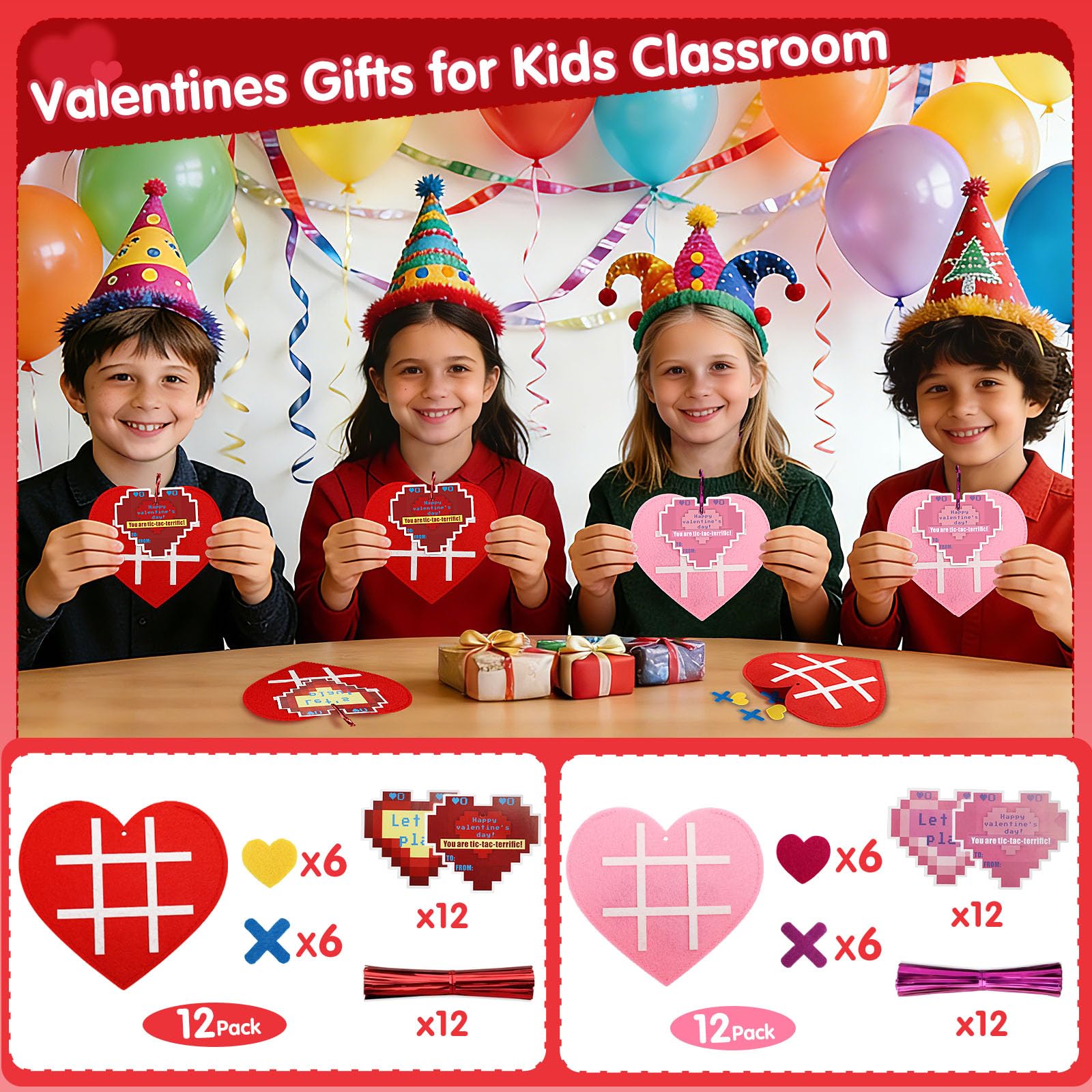 Axcoix premium felt Tic Tac Toe boards durable for repeated classroom use