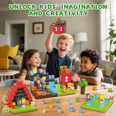 Axirata open-ended imaginative play scene encourages creativity and motor skill development.