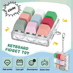 Axlksia button fidget toy shows safe silicone and durable ABS materials