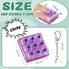 Axlksia button fidget toy showing silicone materials and safety.