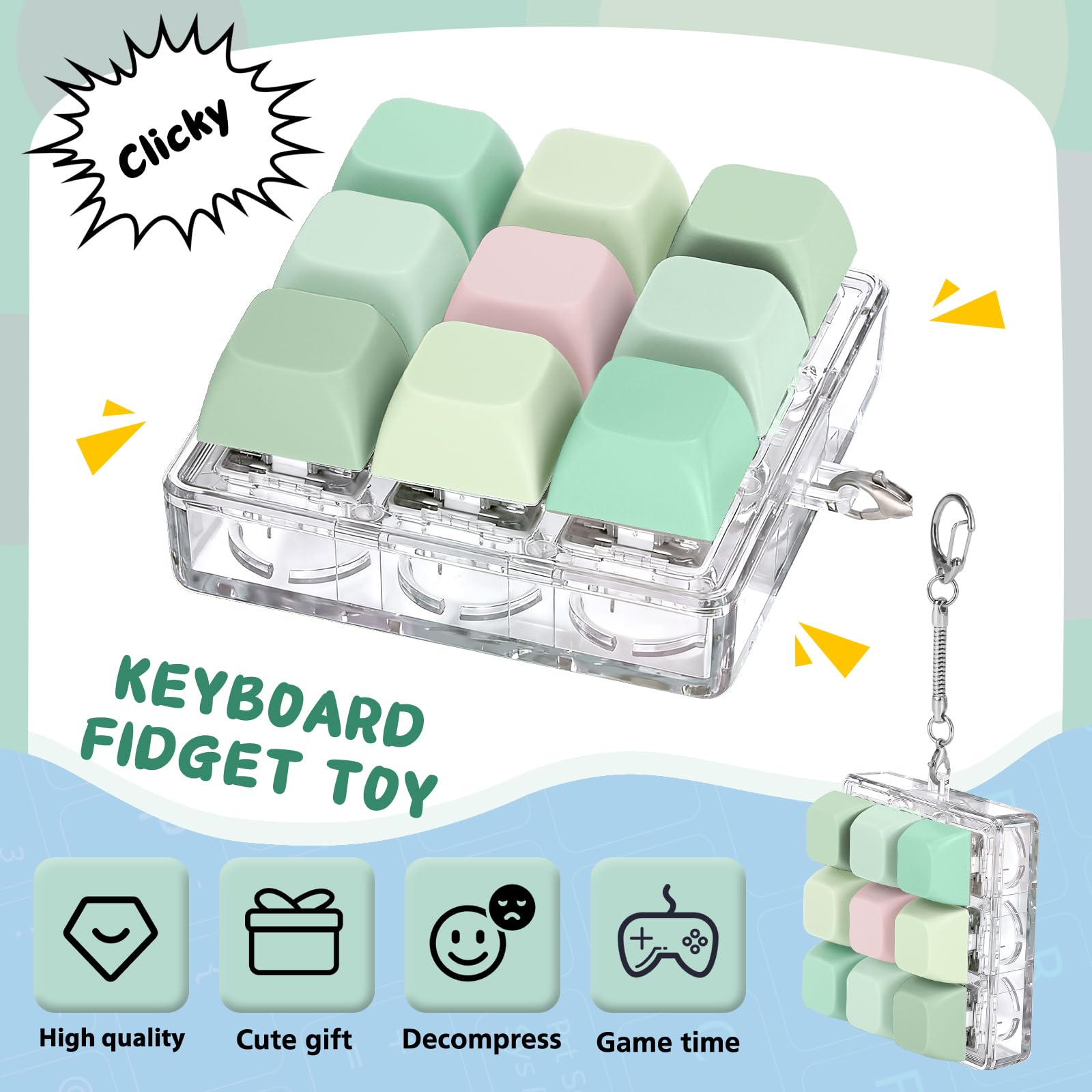 Axlksia button press action image shows satisfying click for quick relief.