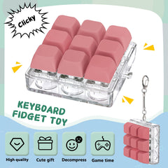 Axlksia keyboard fidget pocket size – easy to carry for on the go calm