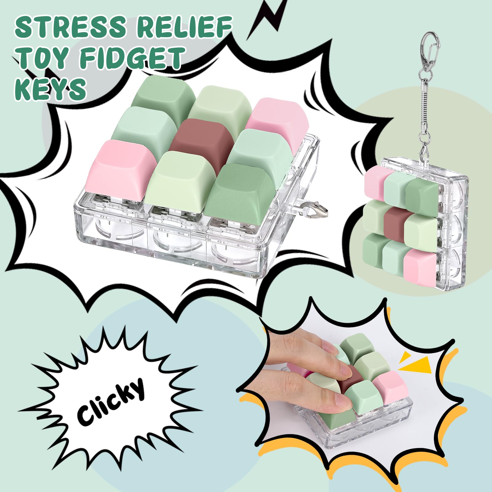 Axlksia keyboard fidget toy gift-pack suitable for colleagues