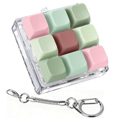 Axlksia keyboard fidget toy pressed keys close-up for focus and relief